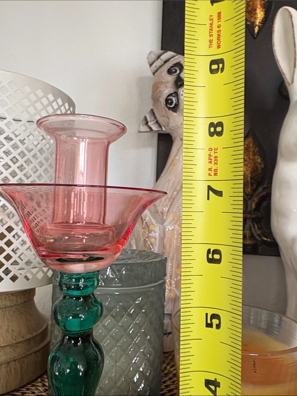 🆕GBS Delicate Handblown Glass Tiffany-Style Tulip Candleholders, Bundle Of 2